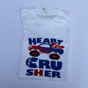 Valentine Heart Crusher boy shirt, size s(6-7), new